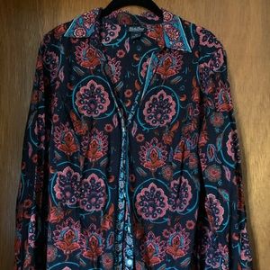 Lucky brand button down blouse 2x